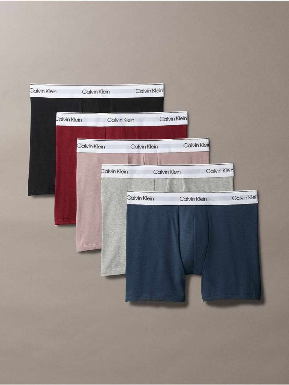 Calvin Klein Modern Cotton Holiday Boxer Briefs, Pack of 5